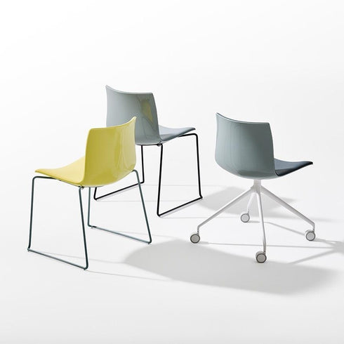 Catifa 46 0278 Chair Unicolored Skids Chrome